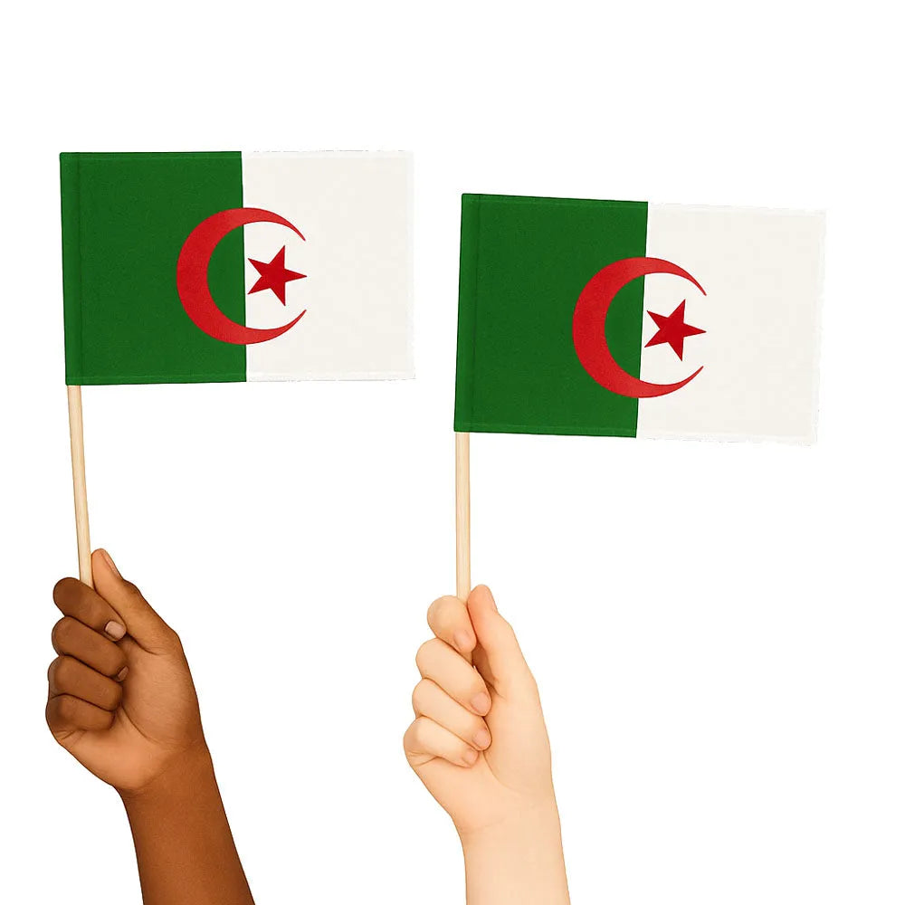 Algeria Handwaving Flags