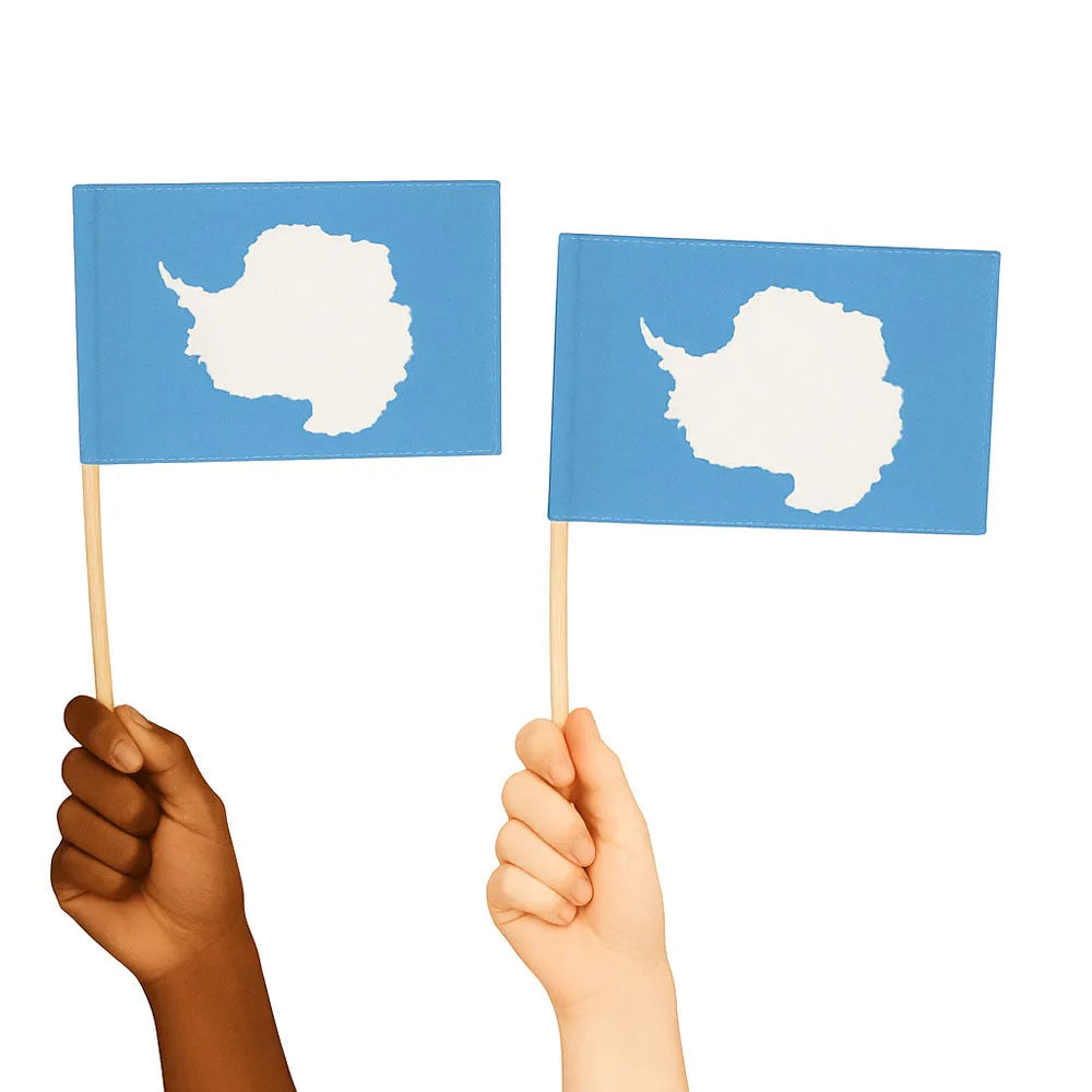 Antarctica Handwaving Flags