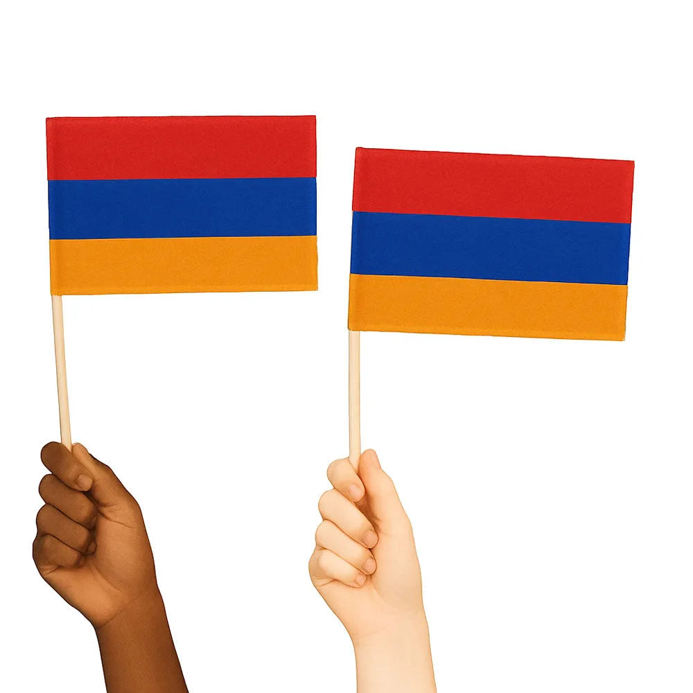 Armenia Handwaving Flags