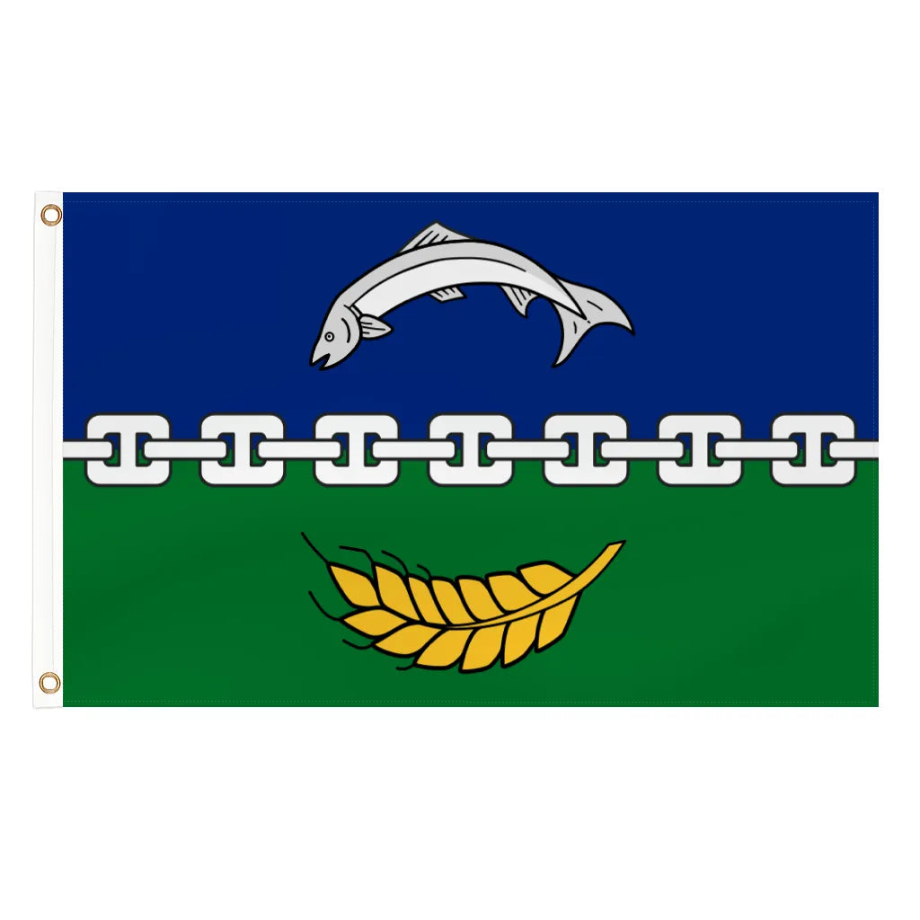 Berwickshire county flag - 5ft x 3ft lightweight polyester with brass eyelets