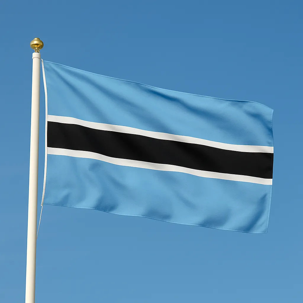 Sewn Botswana Flag – premium woven polyester, professional quality for long-term external display.