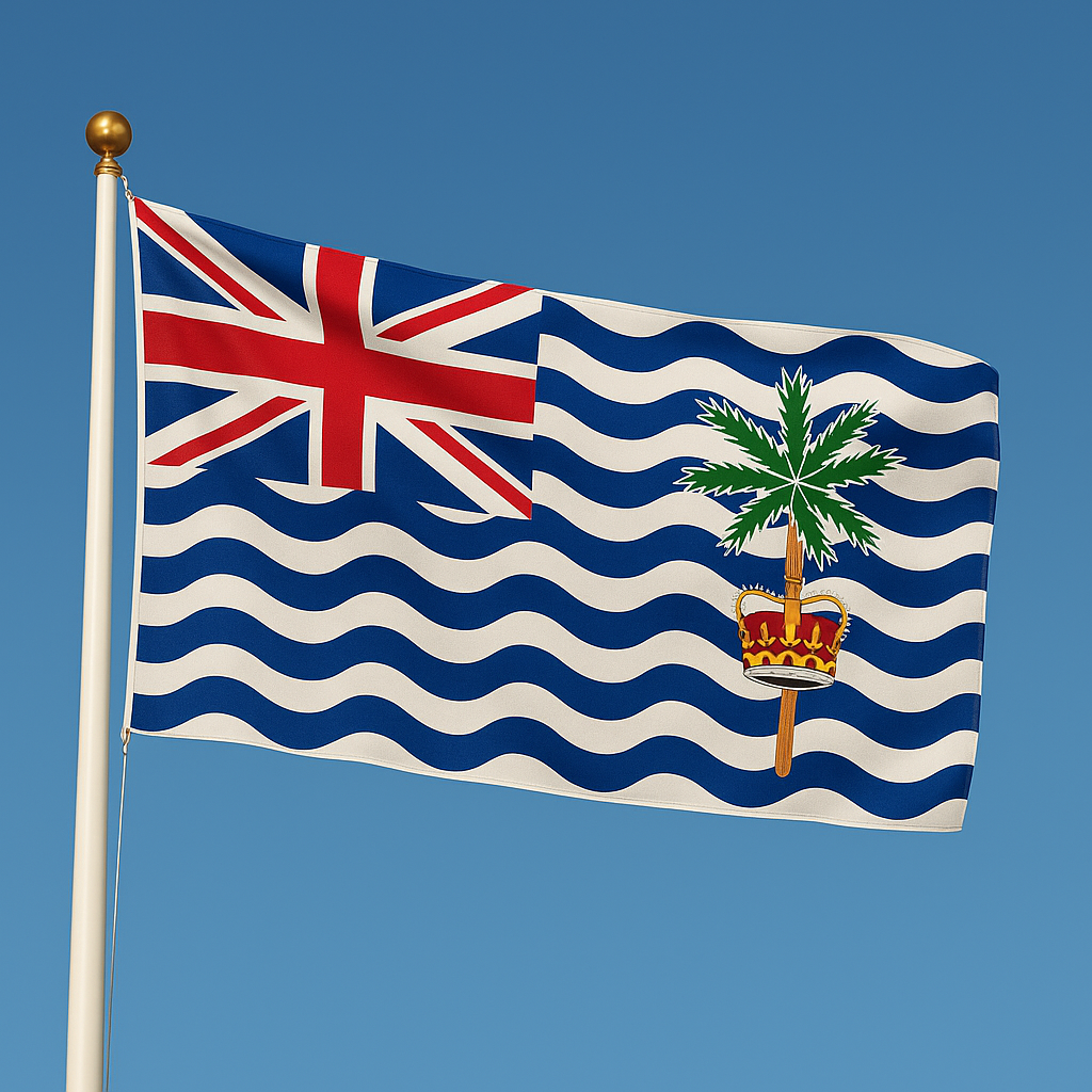 Sewn British Indian Ocean Flag – premium woven polyester, professional quality for long-term external display.