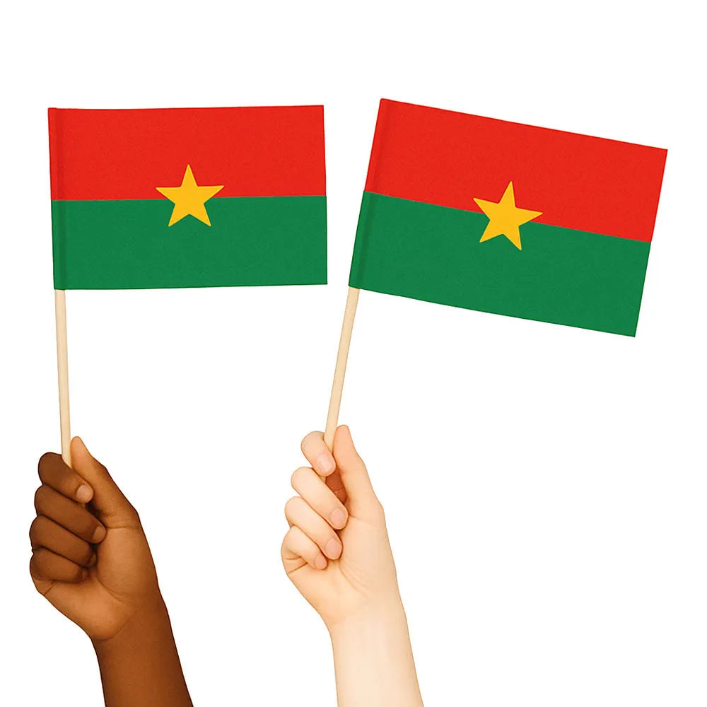 Burkina Fasos Handwaving Flags