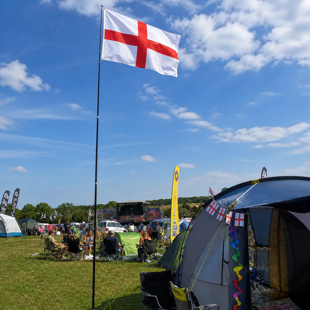 Telescopic Flag Pole for Camping, Caravans & Festivals