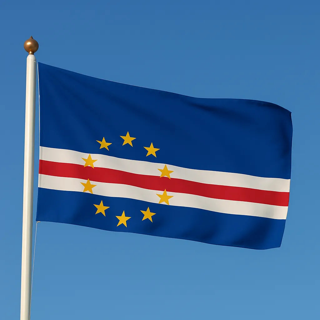 Sewn Cape Verde Flag – premium woven polyester, professional quality for long-term external display.