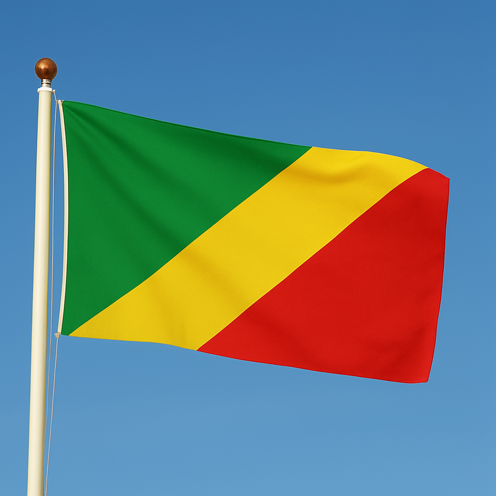 Congo Republic High Quality Sewn Flag