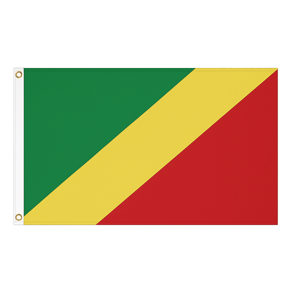 Congo (Republic) novelty flag – national design with brass eyelets, ships from the UK