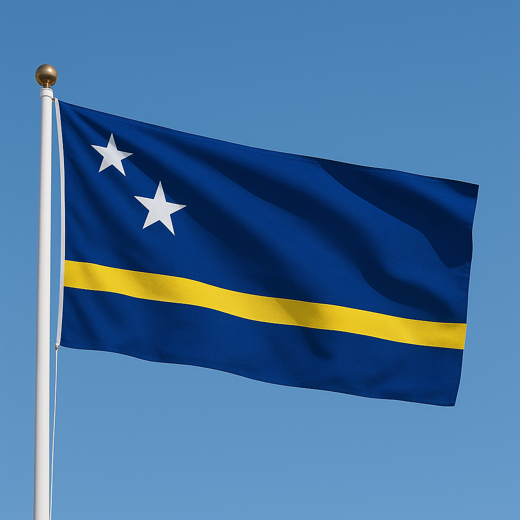 Sewn Curacao Flag – premium woven polyester, professional quality for long-term external display.
