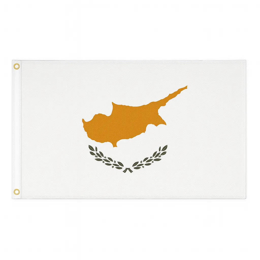 Cyprus novelty flag – national design with brass eyelets, ships from the UK