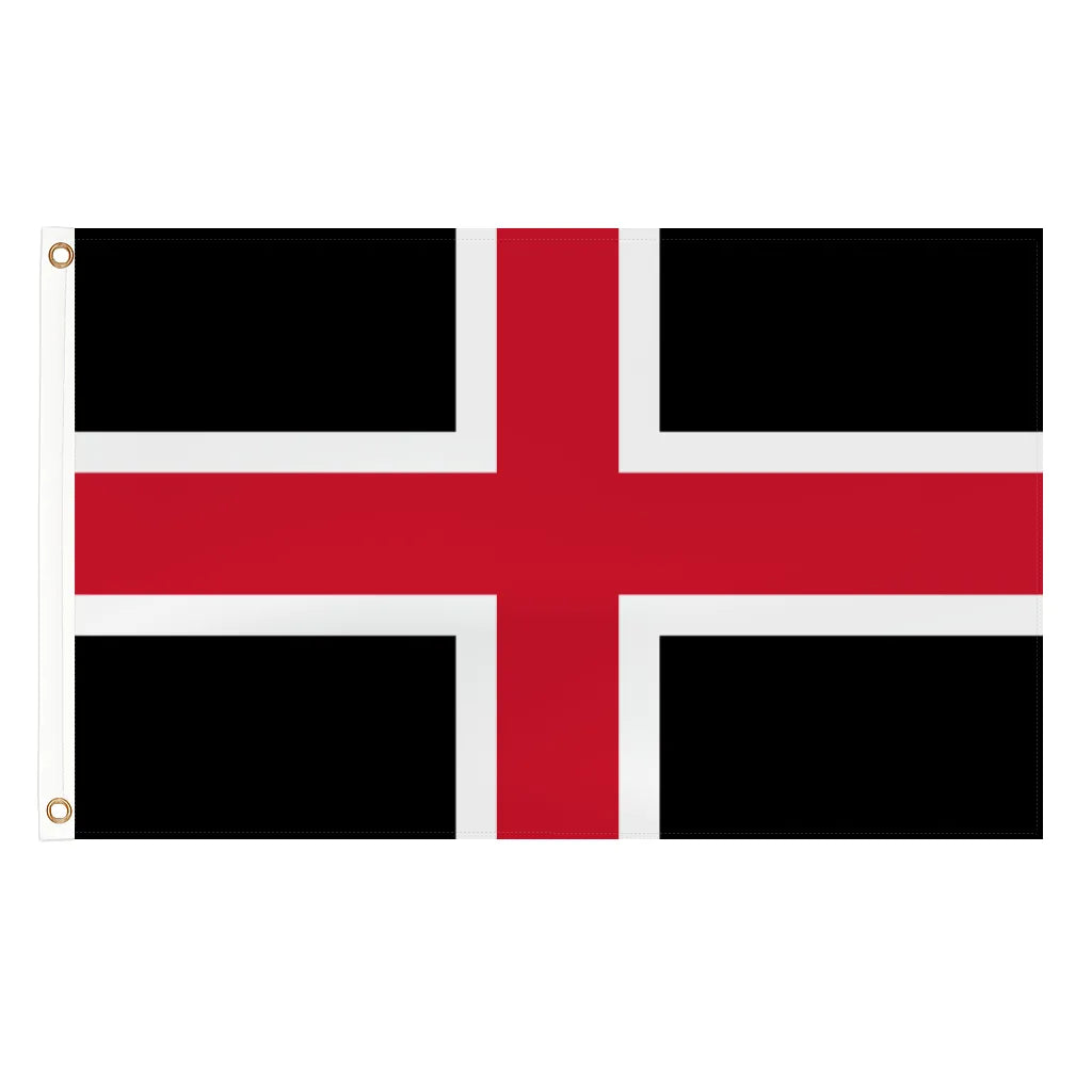 Durham City city flag - 5ft x 3ft lightweight polyester with brass eyelets