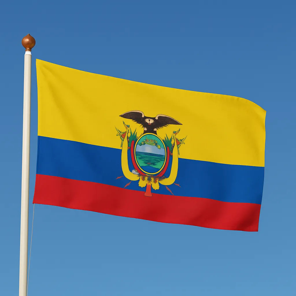 Sewn Ecuador Flag – premium woven polyester, professional quality for long-term external display.