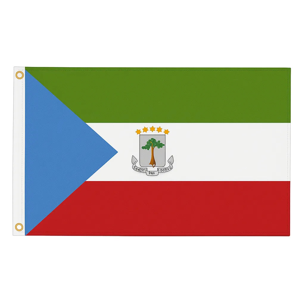 Equatorial Guinea novelty flag – national design with brass eyelets, ships from the UK