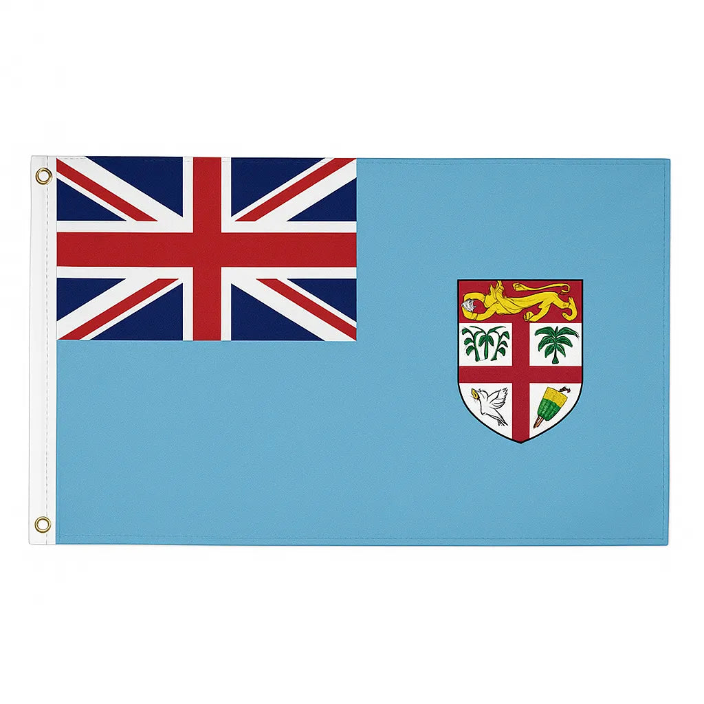 Fiji novelty flag – national design with brass eyelets, ships from the UK