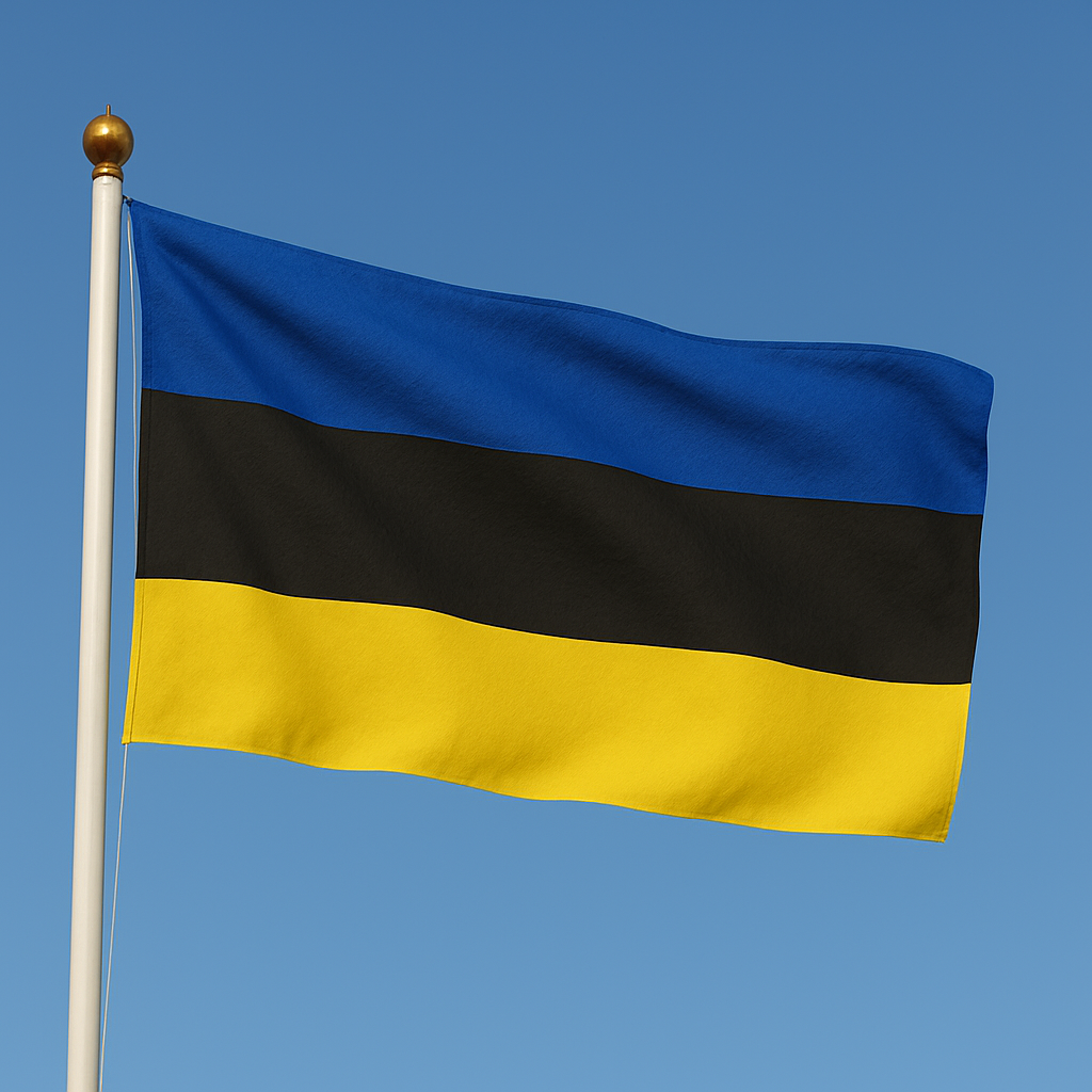 Sewn Gelderland-Flag – premium woven polyester, professional quality for long-term external display.