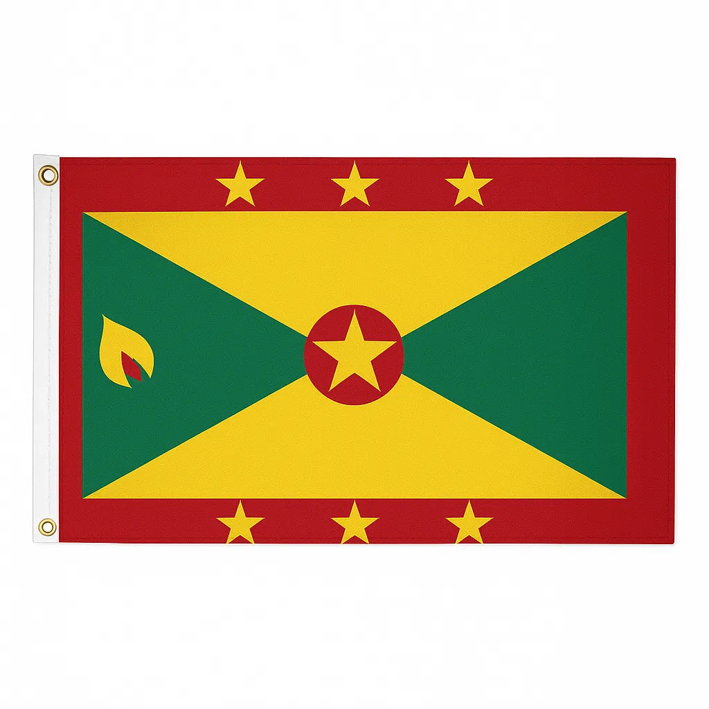 Grenada novelty flag – national design with brass eyelets, ships from the UK