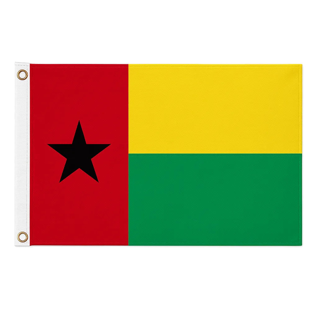 Guinea-Bissau novelty flag – national design with brass eyelets, ships from the UK