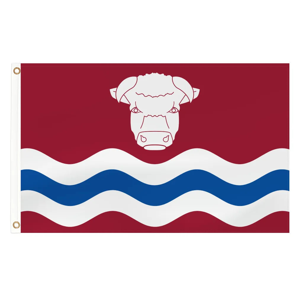 Herefordshire county flag - 5ft x 3ft lightweight polyester with brass eyelets