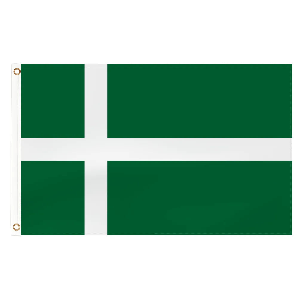 Isle of Barra island flag - 5ft x 3ft lightweight polyester with brass eyelets