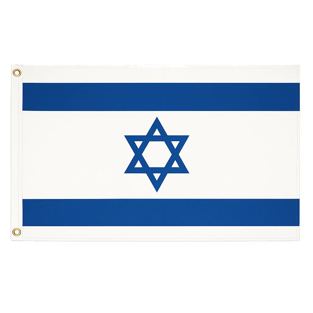 Israel novelty flag – national design with brass eyelets, ships from the UK
