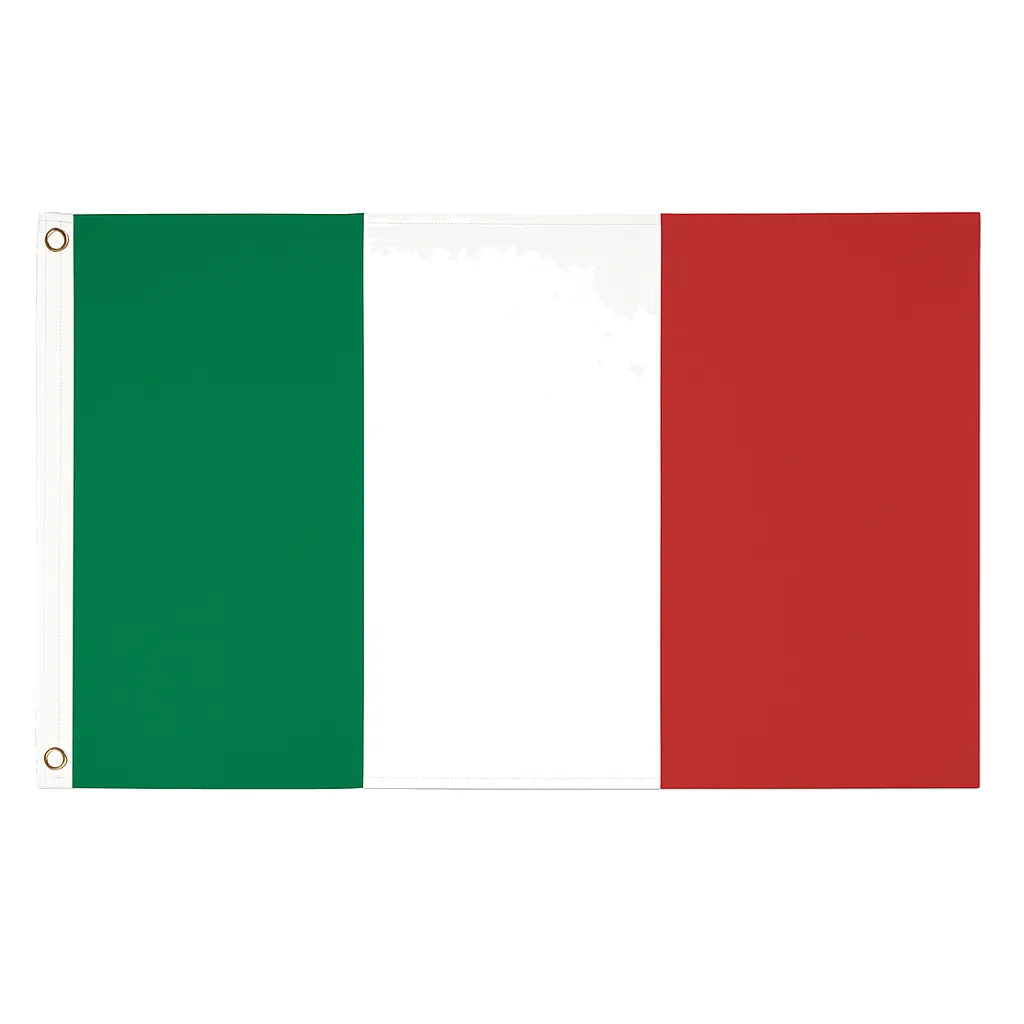 Italy novelty flag – national design with brass eyelets, ships from the UK
