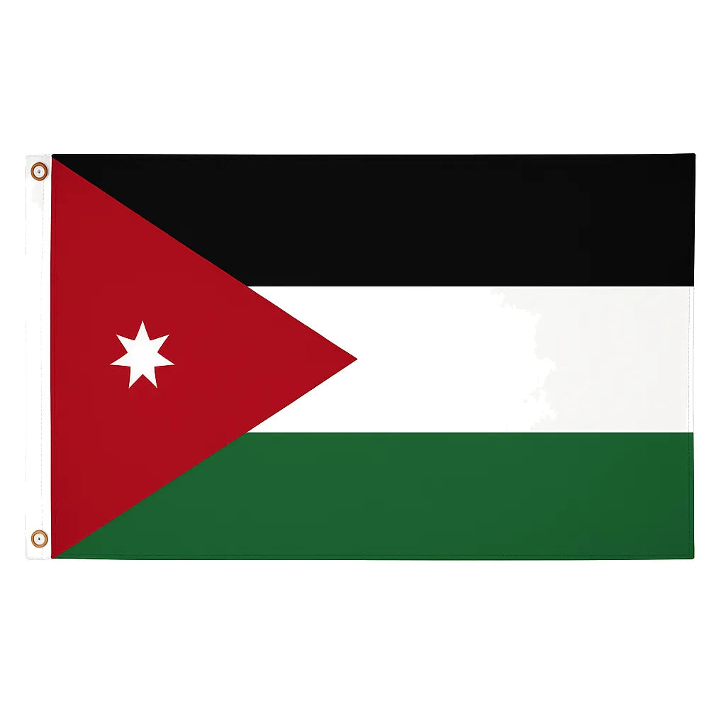 Jordan novelty flag – national design with brass eyelets, ships from the UK