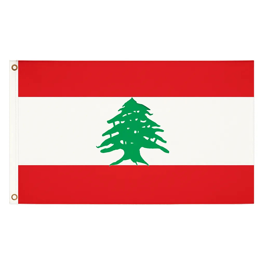 Lebanon novelty flag – national design with brass eyelets, ships from the UK