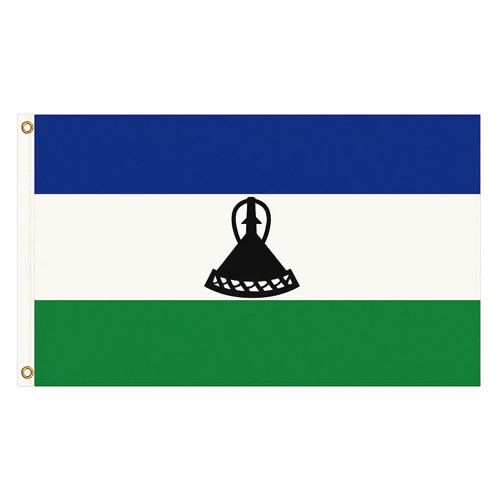 Lesotho novelty flag – national design with brass eyelets, ships from the UK