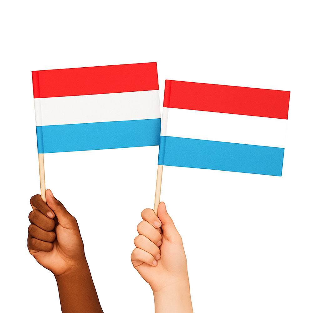 Luxembourg Handwaving Flags