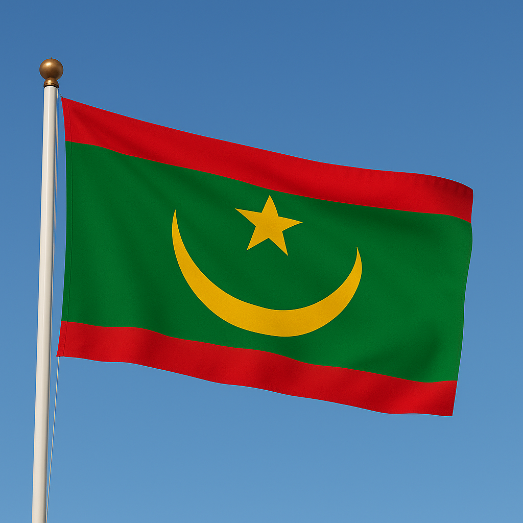Sewn Mauritania Flag – premium woven polyester, professional quality for long-term external display.