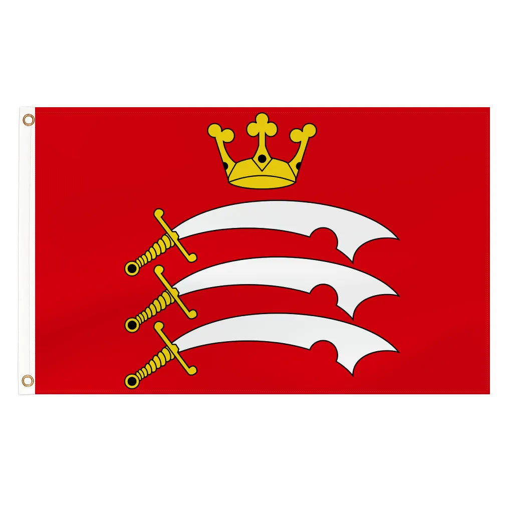 Middlesex county flag - 5ft x 3ft lightweight polyester with brass eyelets