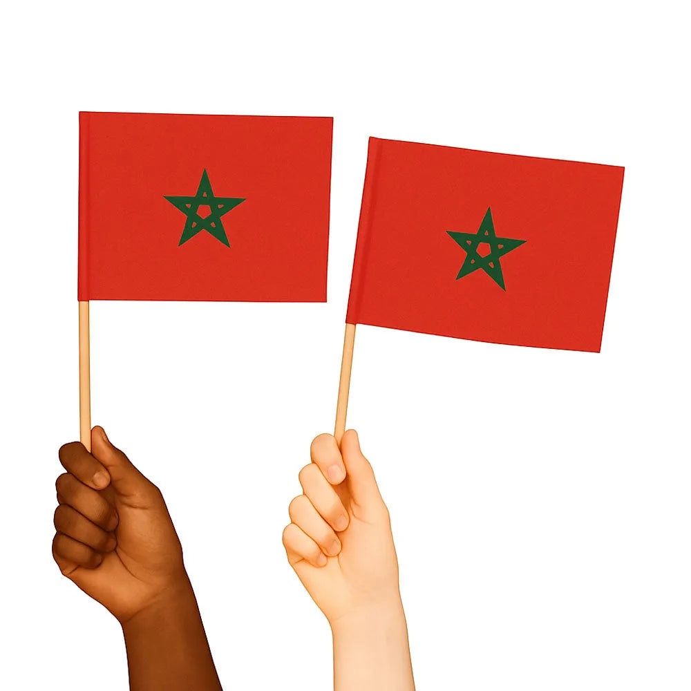 Morocco Handwaving Flags