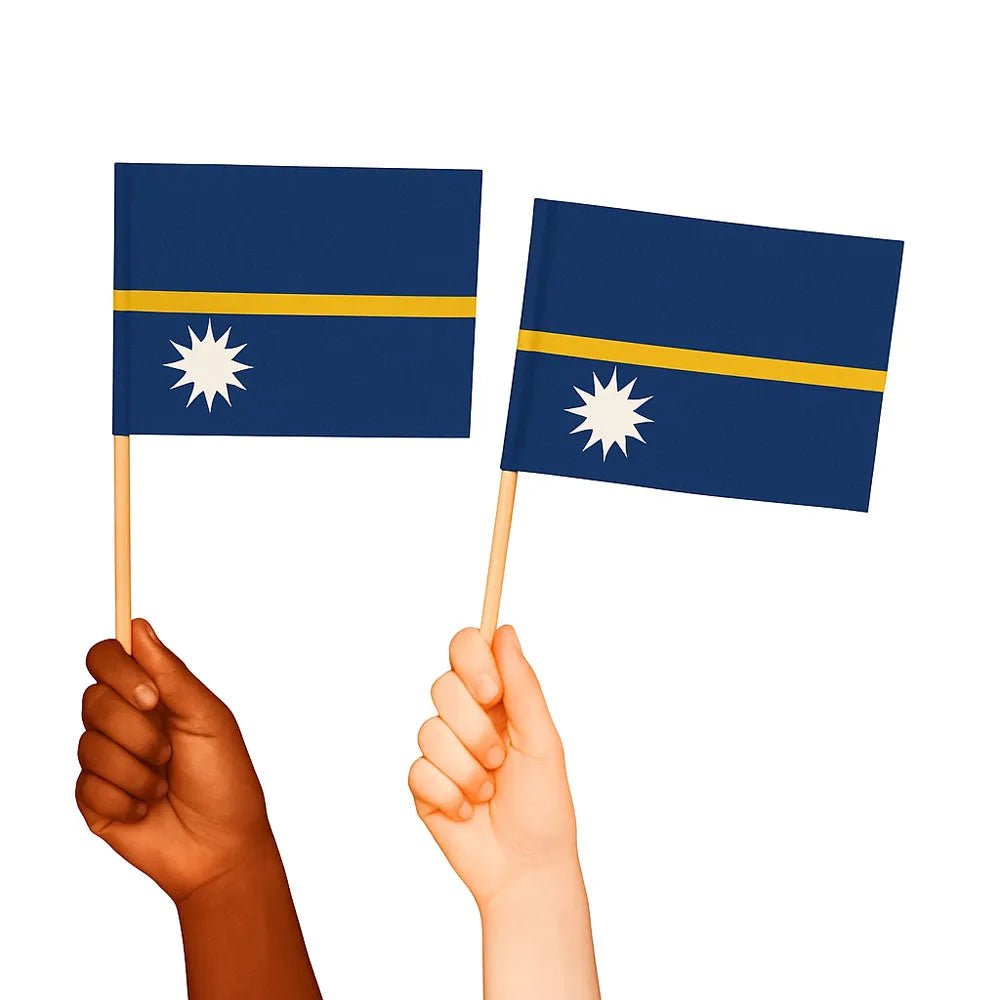 Nauru Handwaving Flags