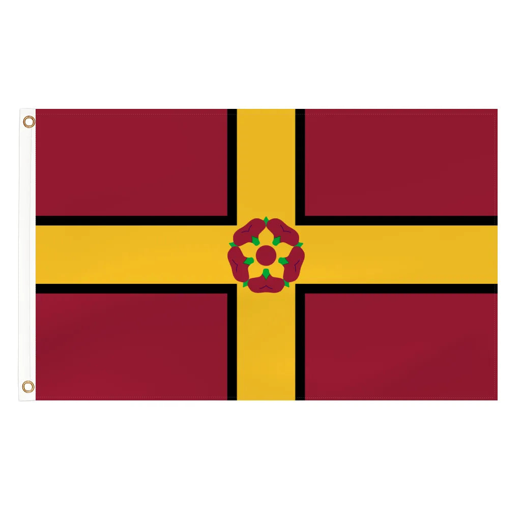 Northamptonshire county flag - 5ft x 3ft lightweight polyester with brass eyelets