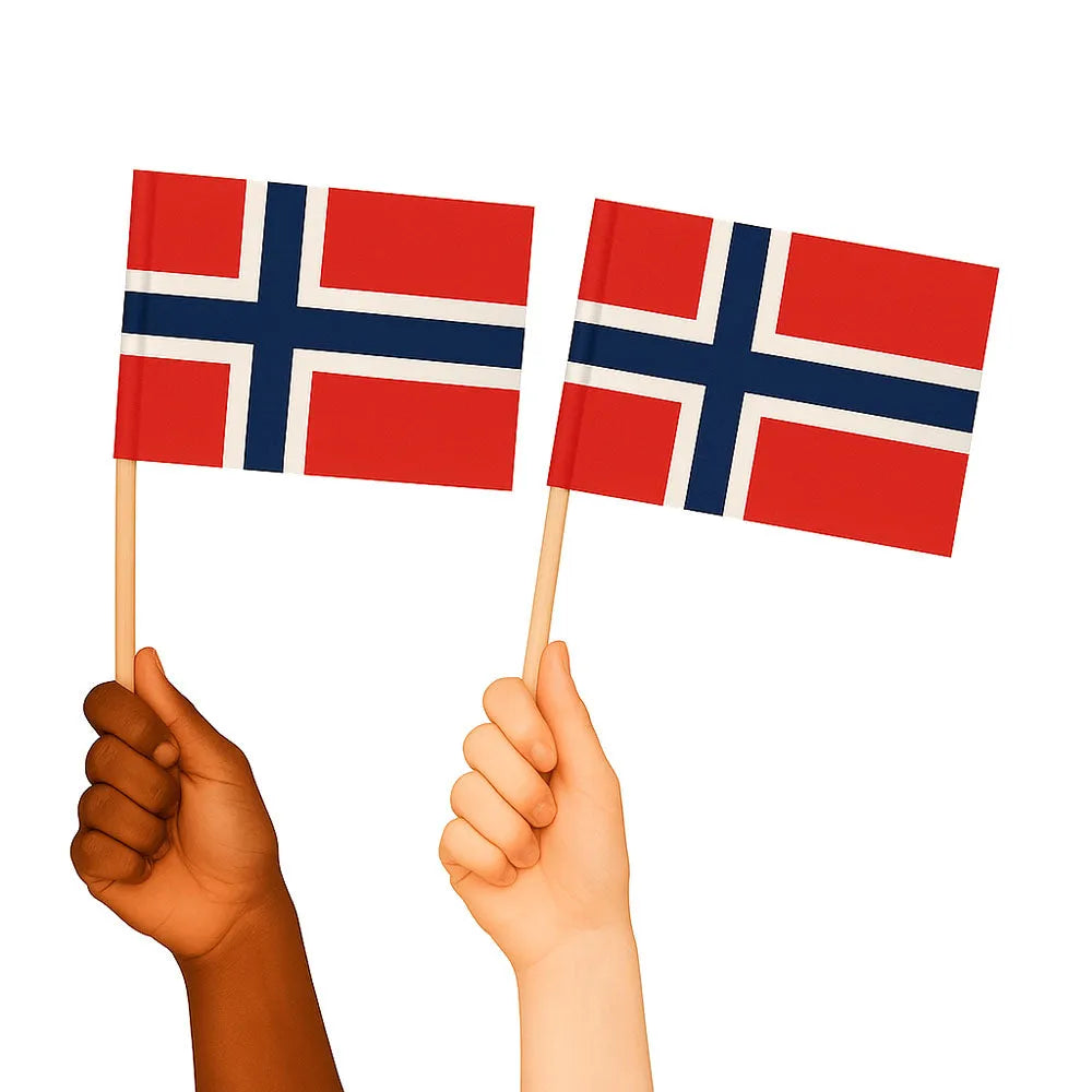 Norway Handwaving Flags