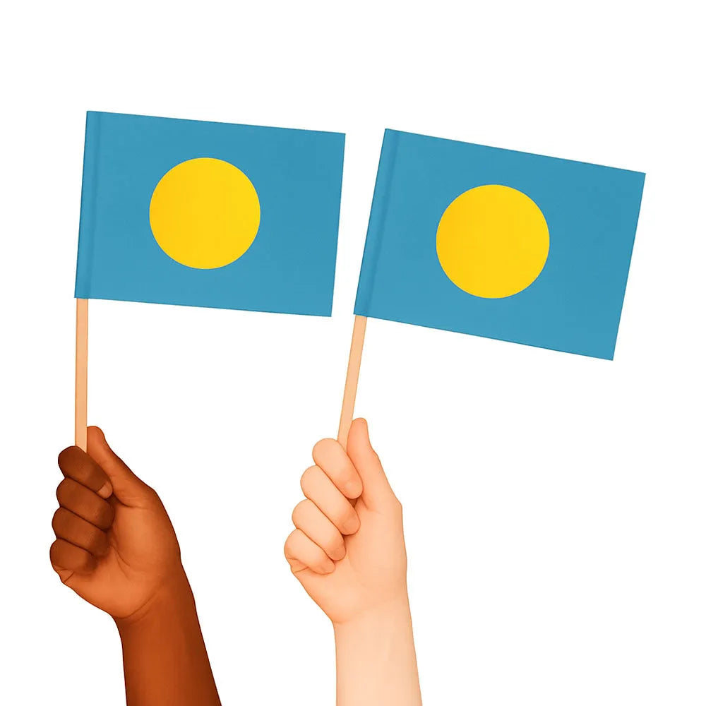 Palau Handwaving Flags