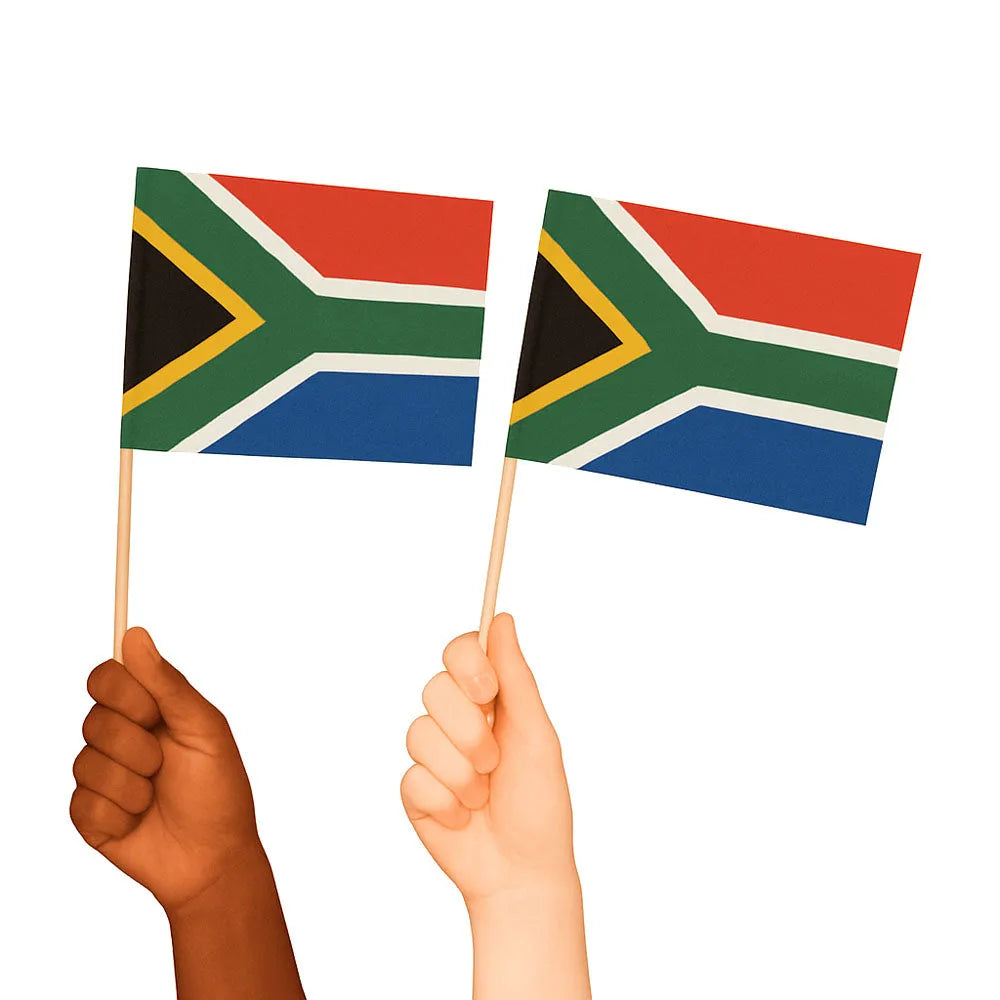South Africa Handwaving Flags