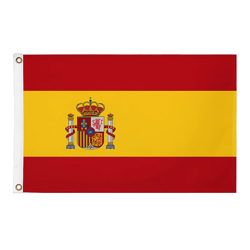Spain novelty flag – national design with brass eyelets, ships from the UK