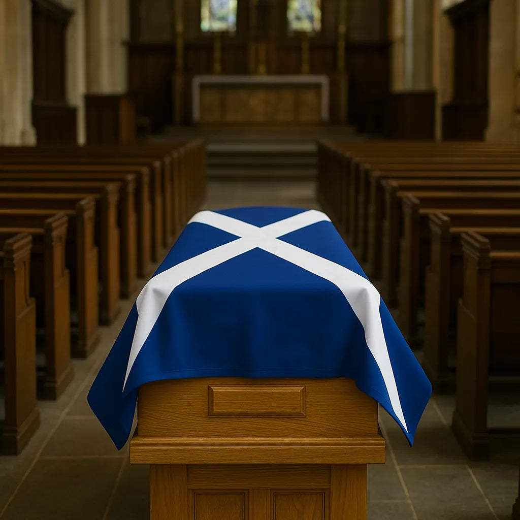 Funeral Coffin Drapes – National Flags or Custom Design