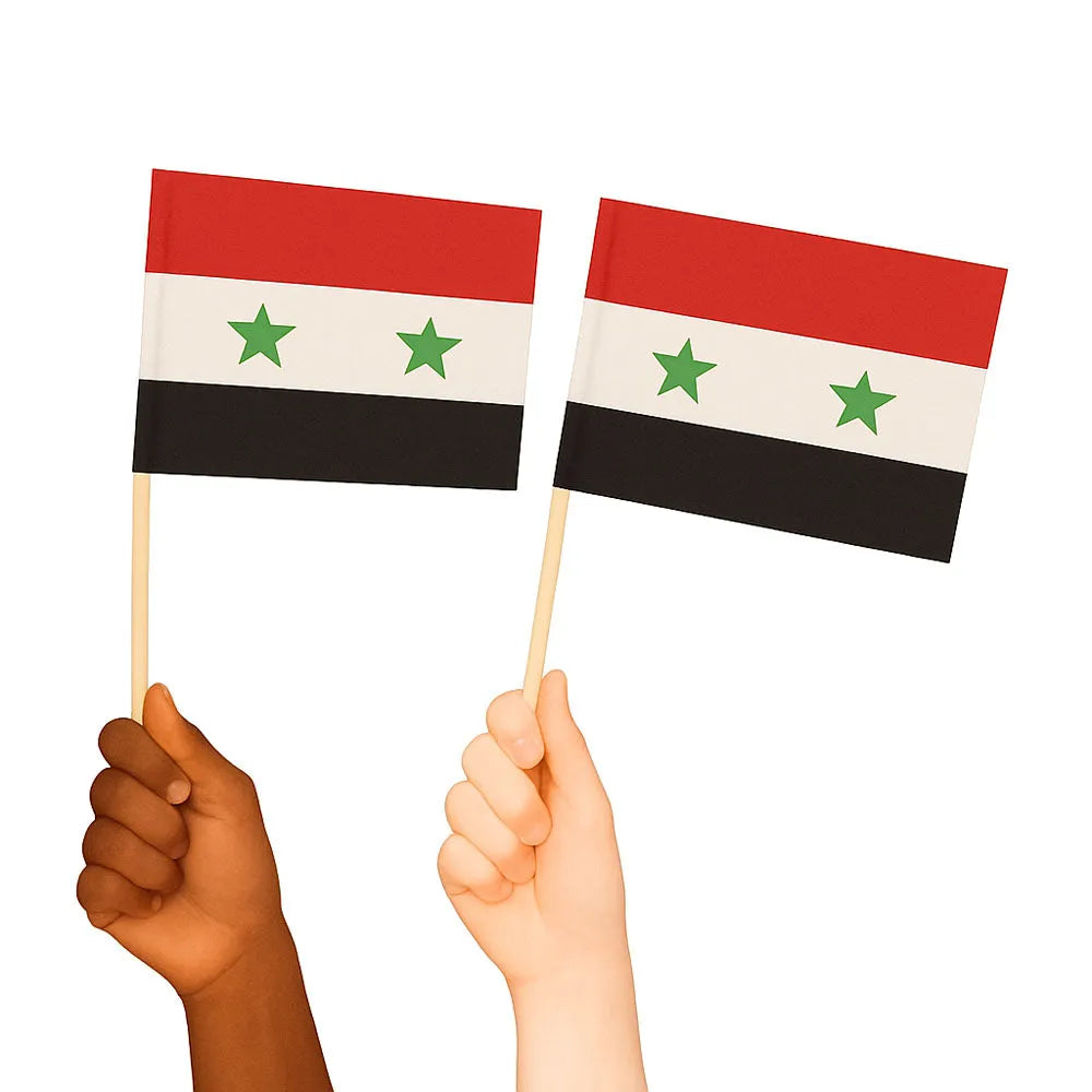Syria Handwaving Flags