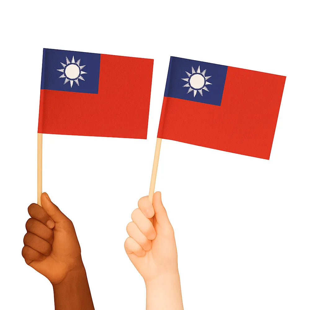 Taiwan Handwaving Flags