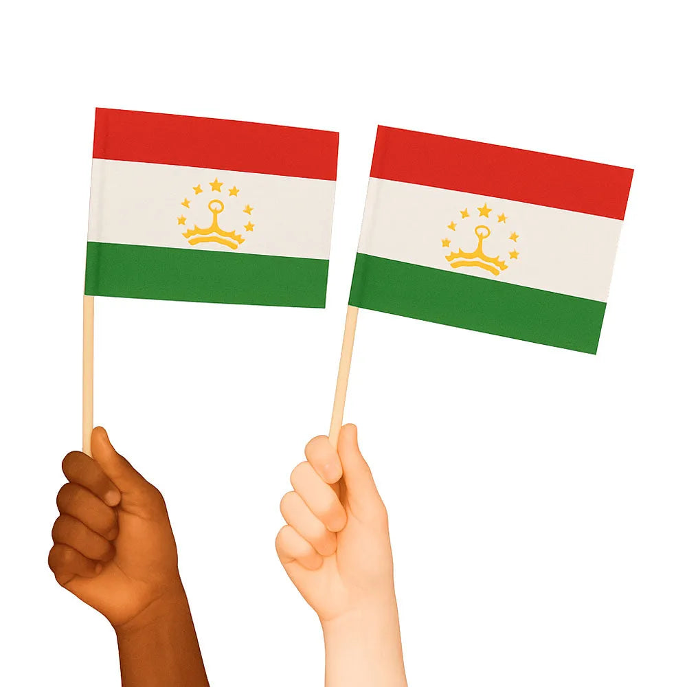Tajikistan Handwaving Flags