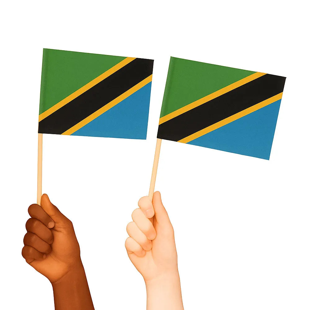 Tanzania Handwaving Flags