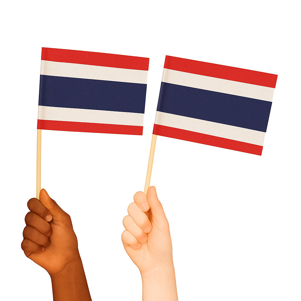 Thailand Handwaving Flags