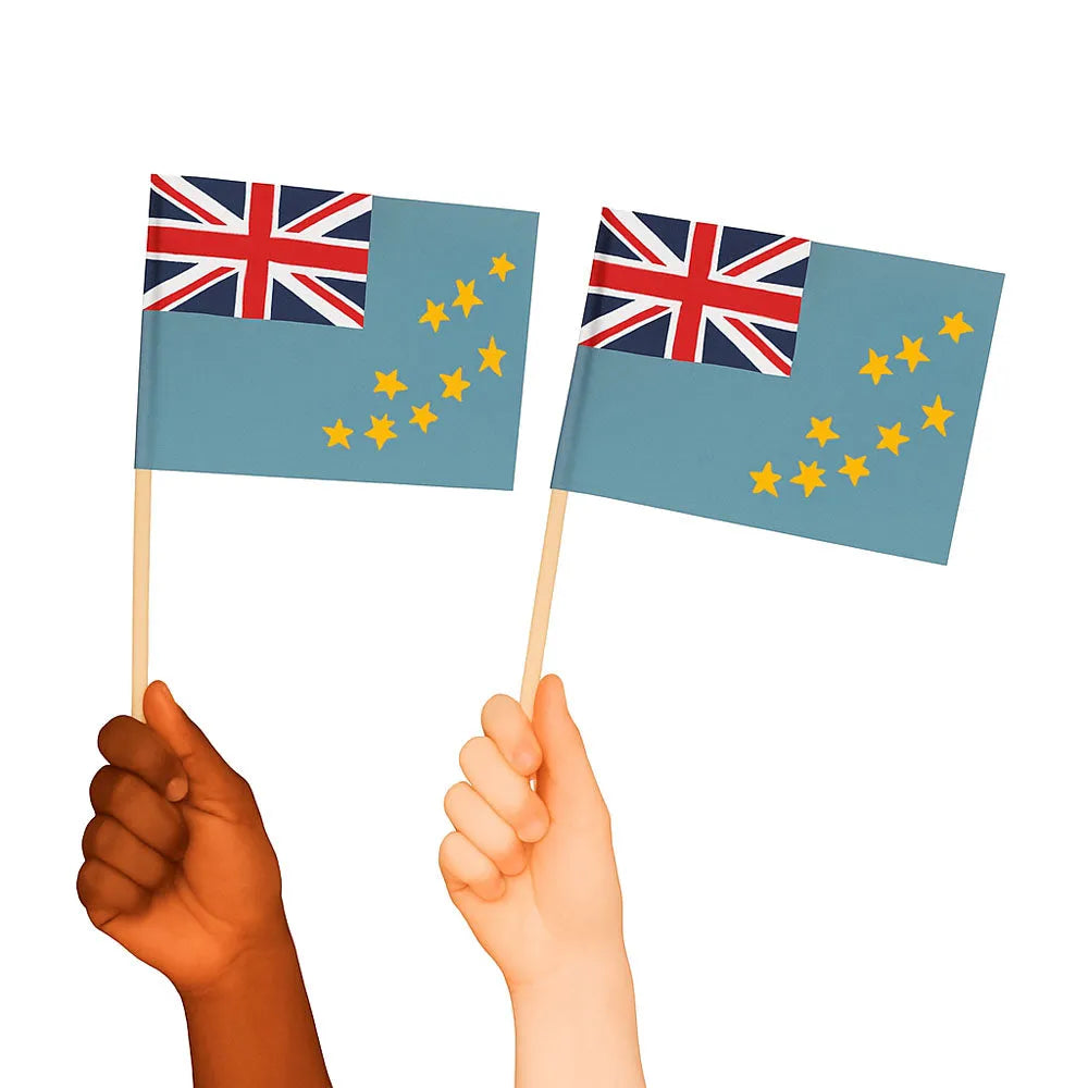 Tuvalu Handwaving Flags