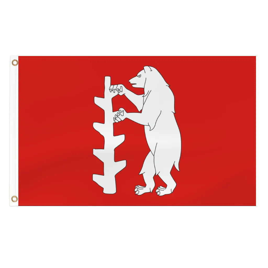 Warwickshire county flag - 5ft x 3ft lightweight polyester with brass eyelets