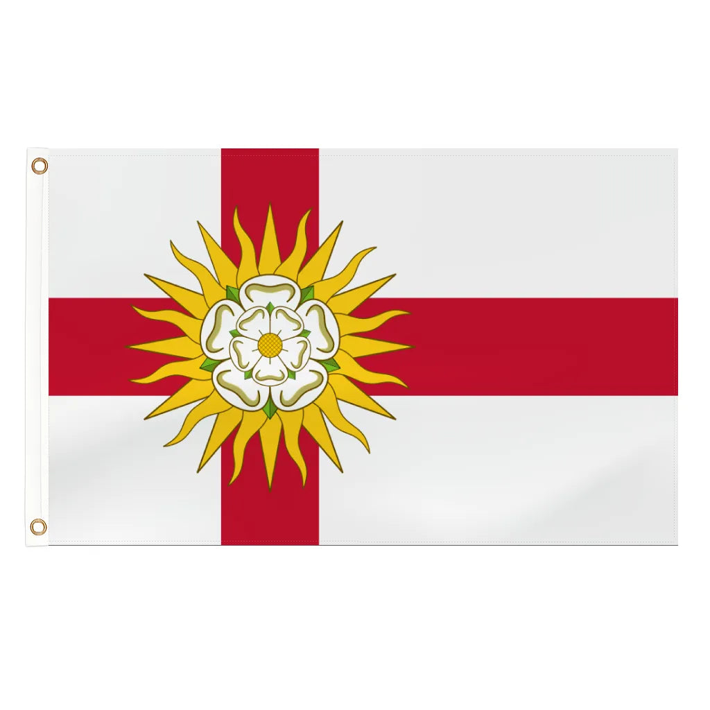 Yorkshire West Riding county flag - 5ft x 3ft lightweight polyester with brass eyelets