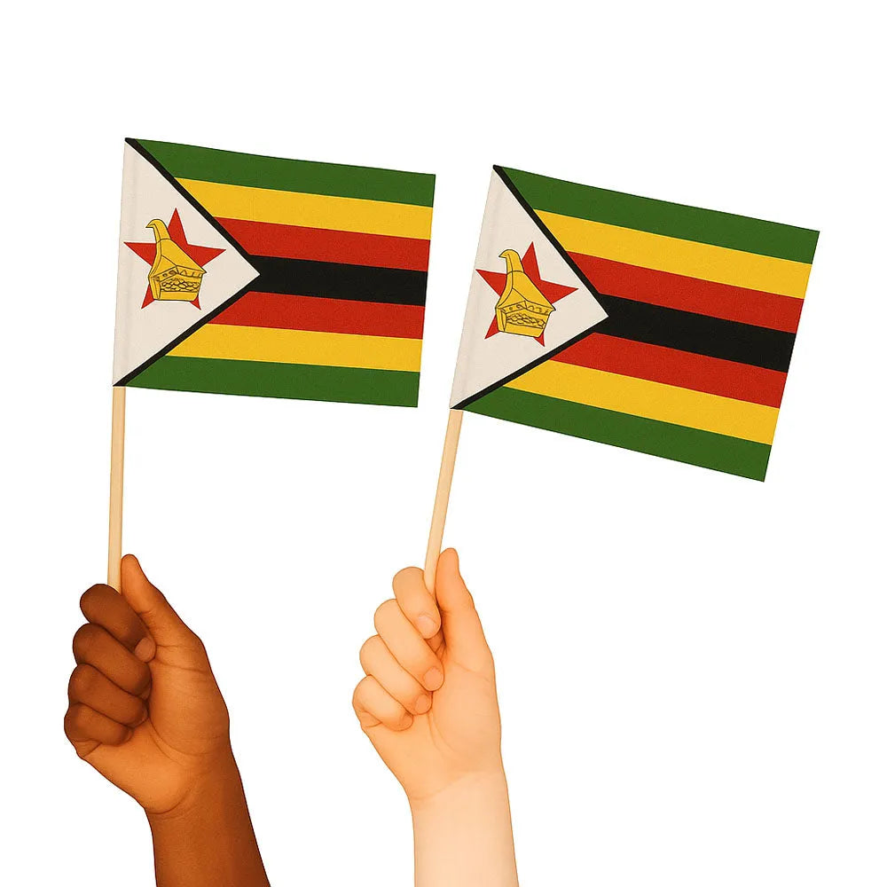 Zimbabwe Handwaving Flags