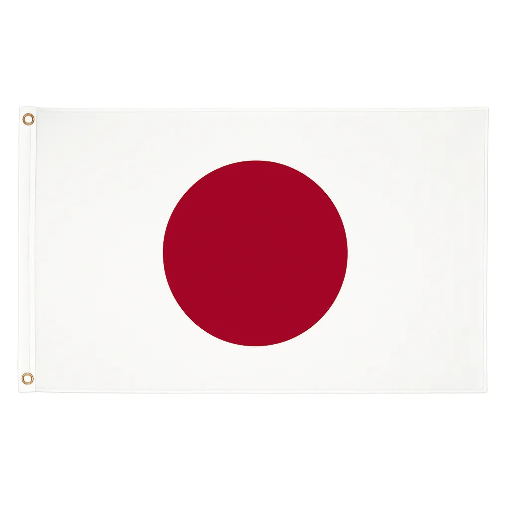 Japan novelty flag – national design with brass eyelets, ships from the UK