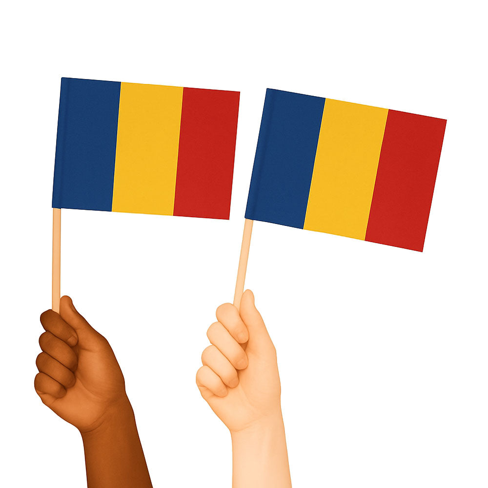 Romania Handwaving Flags