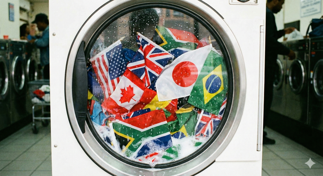 Flags in a washing machine